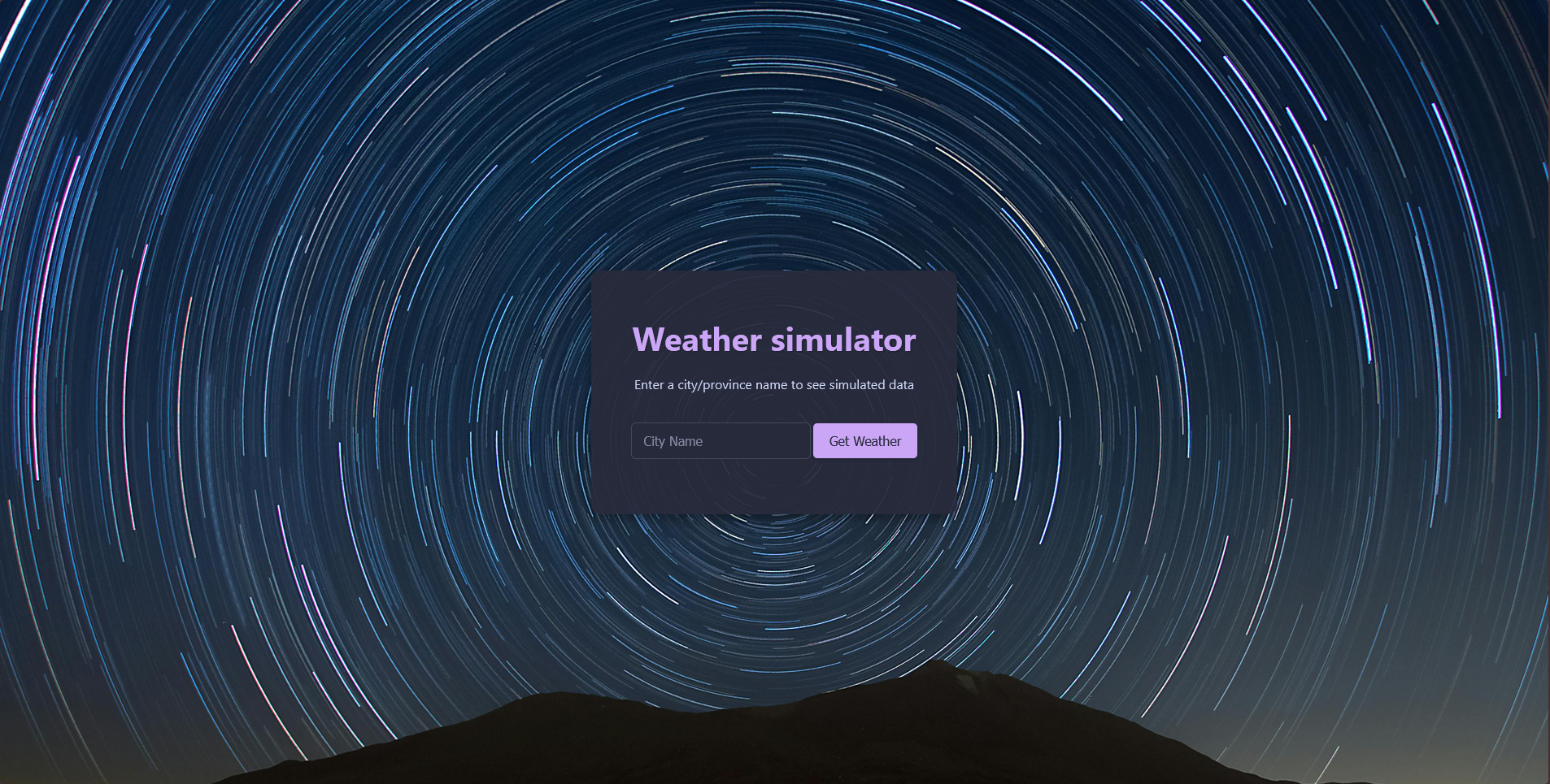 Weather Website